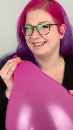 Must-see moment from &quot;Balloon : Blow to Pop with German Goth Abby Strange - Looner&quot;