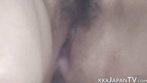 ”Japanese wifey finds a hidden spot at home & masturbates”