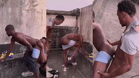 hot black guys workout fuck outdoor: cd2