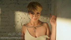 Striptease with sensual fingering