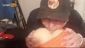 Guy with disability fucks toy after long day at work