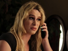 Horny blonde ts Nikki Vicious analed by brotherinlaw