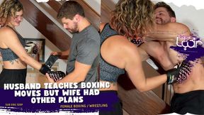 Husband Teaches Boxing Moves but Wife Had Other Plans! (SUB ENG 720p) FEMALE BOXING, WRESTLING, FIGHT