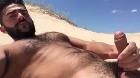 Greek Beach Jerk - Big Cock Hunk Outdoor Adventure