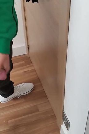 Masturb His Huge and Juicy Cock in Front of the Mirror