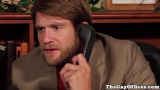 Gay officesex lad anal fucked by his boss