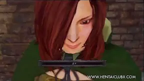 Seductive Dark Souls II Beauty Tempts Warrior in Steamy Fantasy Tryst