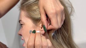 Domination and ear earring fetish (custom video)