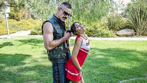 ”Petite girl Jeni Angel loves to be dominated in sex”