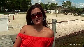 After Her Break Up The Brunette Gets Picked Up And Pummeled By A Random Stranger. 32 Min