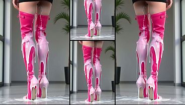 Hot Heels, Hot Legs, Lot of Cum