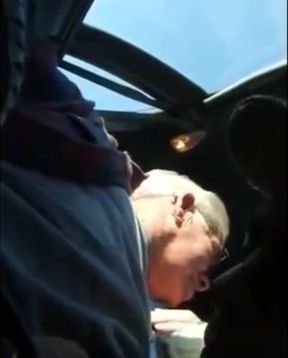 Blowjob in the Car with a Young Stud and an Older Gentleman 2