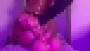 Oiled Up Ebony Rides 7 inch dildo (Censored Beta Safe Version