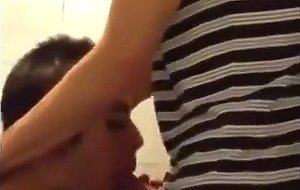 University Bathroom Face Fucking and Cum Swallowing