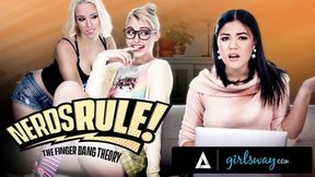 Nerdy Roommates Get Hot And Steamy While Pretending To Film A Wild Sitcom Scene