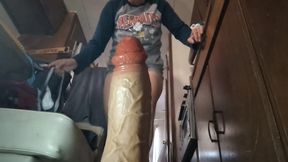 Humongous Dildo in MILF GILF Pussy