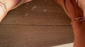 Wedge Flip Flops Dangle n Tap In The Sun