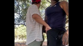 Tava correndo e chamei pra foder no parque da cidade