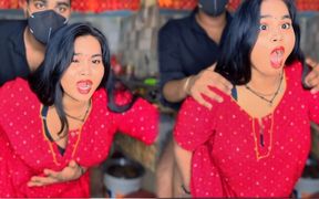 Beautiful Mami Seduced Me While Cooking in Kitchen - Hot Sex