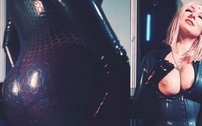 Latex Rubber Fetish Video with Big Ass and Perfect Natural Tits MILF Arya Grander