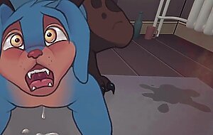 Debtors Furry NTR a beautiful and slender wife watches her husband being fucked by a huge furry dog