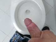 Un pajaso en el baño de la empresa