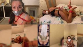 Tape bondage COMPILATION 5 CLIPS INCLUDED(720p HD) (Smaller Size) *DISCOUNTED*