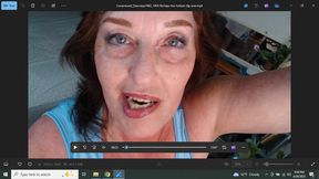 1003 Beautiful Mature Dawn Strips down and Masturbates to Orgasm while talking dirty