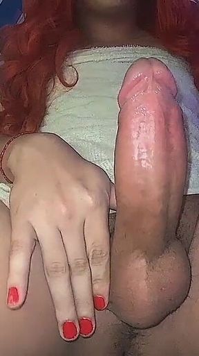 Colombian Trans Woman Masturbates After Taking a Shower