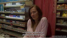 Slender Czech Milf Getting Pounded Hard In Her Shop