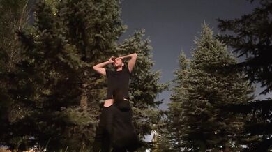 Peeing Out Cum and Sex By Busy Road Too Hormy To Wait!