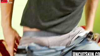"Blond Twunk's Uncensored Jerk-Off Session with Big Load of Hot Semen"