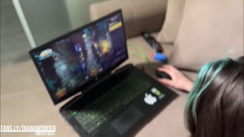 PerseyDiana's Gamer Girl Frenzy: Thick Cock and Bubble Butt Action