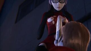 Futa Incredibles - Violet getting creampied by Helen Parr - 3D Porn