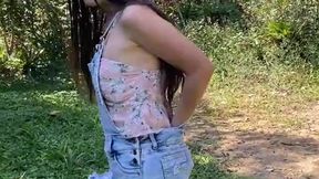 Latina teen with cute small tits controls lush with sexy body