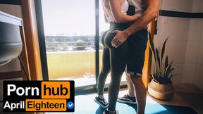 Teen gym girl with big ass gets deep throat and creampied