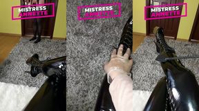 real couple try femdom. i want to dominate you. lick my shoes.
