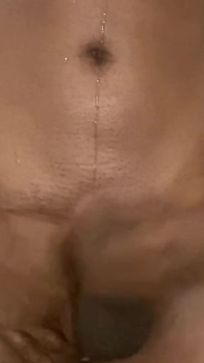 Stroking My Huge Black Cock Amazing Cumshot