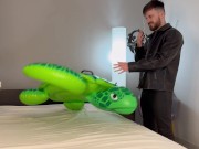 Stepdad fucks your inflatable rough