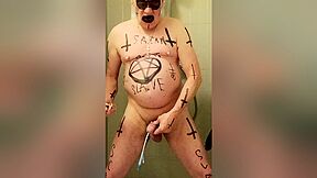Satan Slave Takes A Perverted Piss Enema