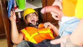 Big Dick Revelation: Beefy Damien Turns Tough Guy Theo Gay – 18+