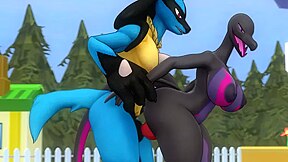 Salazzle And Lucario