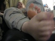 foot play in PJs
