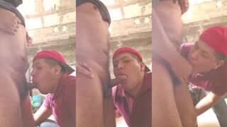 Eduard1ome's first time deepthroating his nephew's ass and taking a cumshot