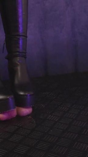 Crushing Your Eggs in My Akira Wedge Boots   Clip 1