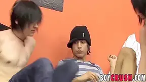 Emo Teenager 18+ Enjoys Threeway With Other Agitated Men - Brandon White