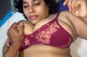 Making love with my fat Indian wife in her favorite missionary position