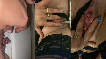 MilfyCalla - Play with pee compilation 1