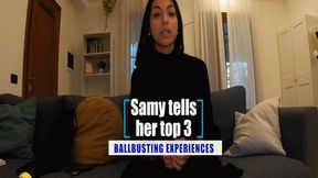 Samy tells you her top 3 ballbusting experiences