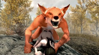 Foxsy's Skyrim Adventures: Serana Fucks Werefox